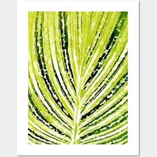 Abstract Leaf Pattern Posters and Art